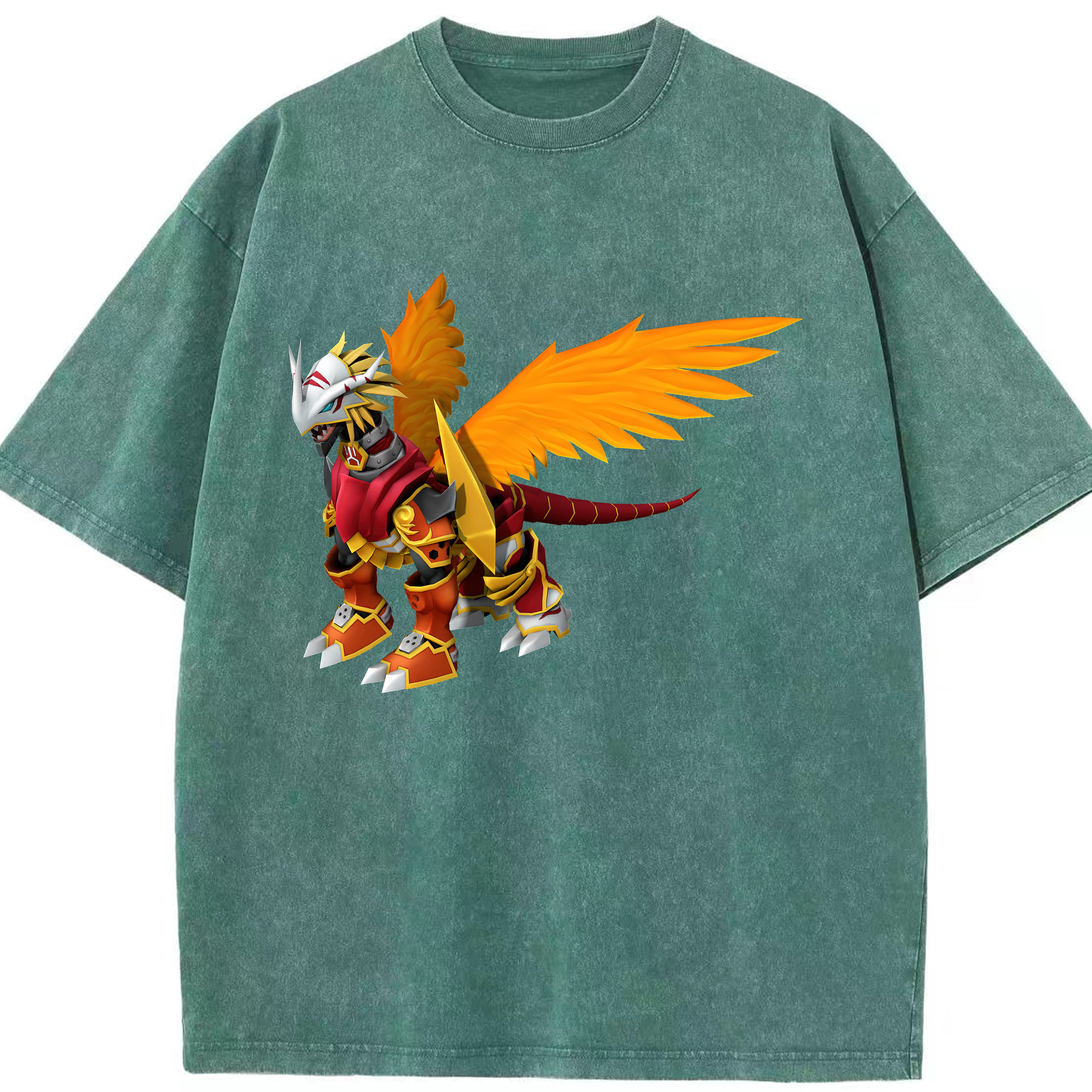 （画像用） Digimon デジタルモンスター/デジモン 綿100% ヴィンテージ風 半袖Tシャツ（フロントプリント）